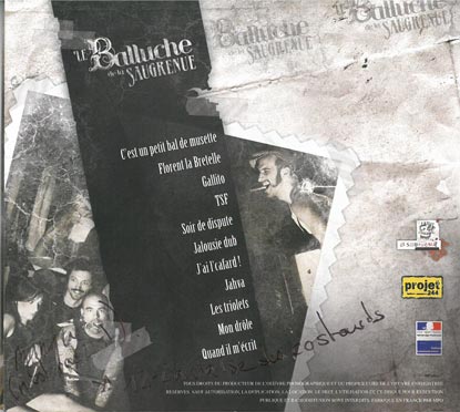 Pierre Mager du groupe de jazz manouche Autour de django présente le verso de l'album root's musette version française de son ancien groupe de musique le balluche de la saugrenue paru en 2009.
